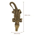 thumbnail image 3 of Pendentif Crocodile en Laiton Pendentif Délicat Modèle Décoratif Crocodile en Laiton, 3 of 7