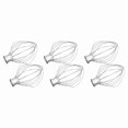 thumbnail image 1 of Paquete de 6 Accesorios de Mezclador de Látigo de Alambre de Acero Inoxidable para K45WW Pastel de Harina Globo Batidor Batidor de Crema de Huevo, 1 of 5