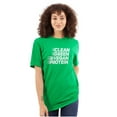 thumbnail image 3 of Clean Green Vegan Protein Healthy Plus Size Crewneck Graphic Tee Shirt Brisco Brands 2X, 3 of 5
