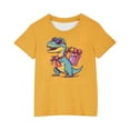 thumbnail image 3 of Lopecy-Sta Funny Dinosaur T-Shirt for Kid Boys Short Sleeve Graphic T-Shirt Round Neck Tees for 3-14 Years, 3 of 4
