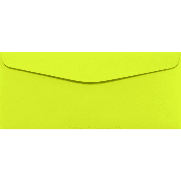 LUXPaper #10 Regular Envelopes, 4 1/8 x 9 1/2, Electric Green, 50/Pack