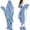 Blue, variant on LEKWK Shark Blanket Hoodie Onesie Adult Funny Animal Onesie Cozy Flannel Shark Sleeping Bag Fleece Jumpsuit Pajamas Halloween Cosplay Costume