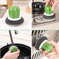 thumbnail image 1 of unbranded Bola Para Limpieza De En Acero Inoxidable Negro Con Mango Y De Cactus Para, 1 of 7