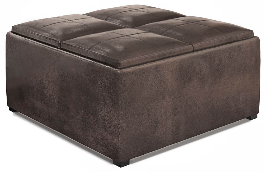 Brown Ottoman With Storage Deals 58, Brown Ottoman With Storage And Tray