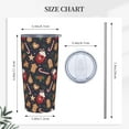 thumbnail image 4 of Christmas 20oz Tumbler with Lid and Straw for Women Men, Sweet Candy Canes Berry Snowflake Insulated Mug Love House Cookies Steel Tumbler Double Wall Vacuum Travel Mug Coffee Cup, 4 of 6