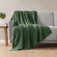 thumbnail image 2 of INK+IVY Bree Knit 50x60" Contemporary Acrylic Fabric Throw in Green, 2 of 8