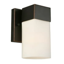 Eglo Lighting - Ciara Springs - 1-Light Wall Light - Oil Rubbed Bronze - Frosted
