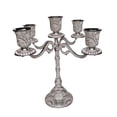 thumbnail image 1 of Candelabro de decoración Zulema Candelabro banquete de boda 5 plata, 1 of 7