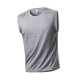 thumbnail image 4 of Camiseta de tirantes de cuello redondo para hombre, color liso, informal, holgada, deportiva, transpirable, de seda helada, corta, de poliéster., 4 of 4