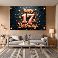 thumbnail image 5 of Yatrandify Colorful Theme Happy Birthday Banner Decorative Design Birthday Backdrop for Birthday Party Teen Celebration Event Decoration, 5 of 8