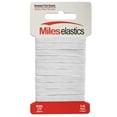 thumbnail image 1 of Miles Elastic Braided Flat Elastic, Braided Elastic, Strong Elastic, Elastic Sewing 1/4" (6,35 mm) by 5,46 Yards(5 Meter) White | Strong Elastic/Machine Washable and Dryable | Oeko-TEX certificated, 1 of 3