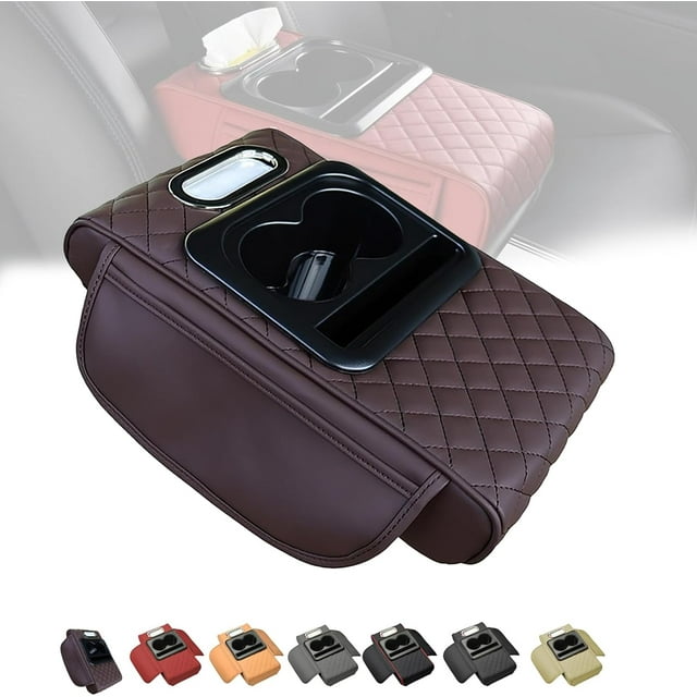 Car Interior Accessories Armrest Box Storage, For Storage and Organization of Universal Car Inter, With Storage Box Phone Slot Middle Console Cover Cushion Interior Organizers