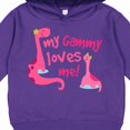 thumbnail image 3 of Inktastic My Gammy Loves Me Girl Dinosaur Toddler Hoodie, 3 of 4