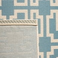 thumbnail image 5 of SAFAVIEH Courtyard Thurstan Geometric Indoor/Outdoor Area Rug, 5'3" x 7'7", Aqua/Beige, 5 of 9
