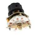 thumbnail image 5 of KCX 2 Pole 4 Position 6mm Dia Shaft Band Channel Rotary Switch Selector w Cap, 5 of 5