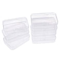 thumbnail image 4 of 4 Pack Grands Conteneurs de Rangement Rectangulaires en Plastique Transparent avec Double Boucles, 4 of 8