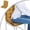 Gold-45X85CM, variant on Chair Back Cushion, Rocking Chair Cushion, 18"x34" Chair Cushion, Tufted Back and Seat Cushion Non Skid , Chair Pad for Indoor Home, Kitchen, Desk Chair, Dining Chairs