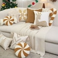 thumbnail image 3 of Christmas Candy Cane Pillow, Christmas Stripes Plush Pillow, Peppermint Throw Pillow Xmas Spiral Lollipop Pillow, Cute Christmas Decorations for Sofa Windowsills Sofa Bedroom, 3 of 5