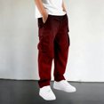 thumbnail image 2 of RUTAYY Boys Cargo Pants Gradient Straight Leg Casual Trousers with Front Pockets Outdoor Activity, Black, 2 of 7