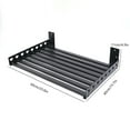thumbnail image 2 of Microwave Shelf Wall Mount, 23.6 x 13.8 Inch Stainless Steel Microwave Wall Shelf with Hooks, 110 lbs Capacity Oven Rack for Kitchen, Hole-Free or Drilled Installation, 2 of 17