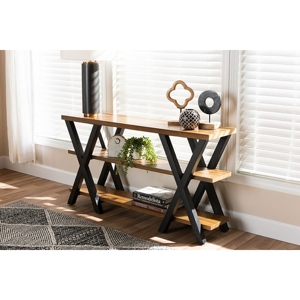 Baxton Studio Duchaine Vintage Rustic Industrial Style ...