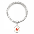thumbnail image 1 of Année de Bœuf Animal Chine Zodiaque Bracelet Ruban Rouge Pendentif Bijoux Chaîne Bracelet Réglable, 1 of 3