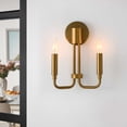 thumbnail image 2 of Sconce Wall Lamp Light Fixture, Gold, Metal, Mid Century Living Kitchen Cafe Bistro Hospitality Restaurant, Modern Boutique HB33865, 2 of 9