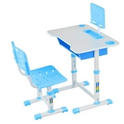 Moonker Desk Chair Height Adjustable Children Study Desk Table &Chair Drawing Set Bookstand