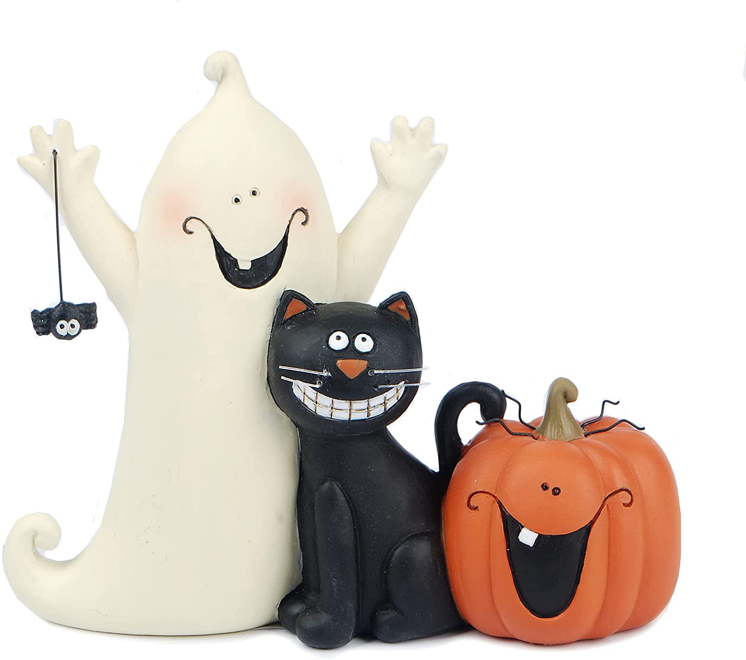 BB Halloween Decor Ghost Pumpkin Black Cat Figurine 