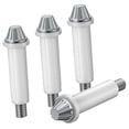 thumbnail image 3 of 4 piezas Bifold Kits de herramientas de reparación de para puertas de armarios para puertas Acero inoxidable Fácil de instalar pieza Estilo B BLESIY Conector de pista de hardware, 3 of 7
