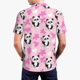 thumbnail image 6 of Cauagu Funny Panda Draws A Heart Print Men's Polo Shirts, Short-Sleeve Polo Shirts for Men Performance Golf Shirt Athletic Casual Collared T-Shirt-X-Large, 6 of 8