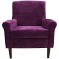 thumbnail image 3 of Fox Hill Trading Ellis Rolled Arm Lounge Chair, Purple, 3 of 6