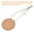 thumbnail image 5 of Uxcell Round Paper Gift Tags with Twine Rope khaki 40mm Length 65.6 Feet 100pcs, 5 of 5