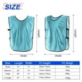 thumbnail image 2 of Scrimmage Training Vest 25x17" Soccer Jersey Sport Team Pinnies, Lake Blue 6 Pack, 2 of 6