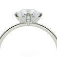 thumbnail image 3 of Lina Jewel 2.02 Ct Excellent Cushion Cut Hidden Diamond Solitaire Ring - Engagement Wedding Ring with Accent Diamonds - 14K White Gold Plated - Lab-Created Simulated Diamond - Perfect Proposal Ring, 3 of 6