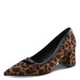 thumbnail image 2 of PATRIZIA ERONE Women’s Block Heel Pump – Pointed Toe Slip-On with Buckle Detail and Patent Trim, 2 of 9