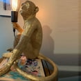 thumbnail image 4 of Monkey Shape Wall Light Vintage Golden Table Lamp Resin Sconce Lamp Fixture, 4 of 12