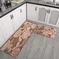 thumbnail image 3 of Kitchen Rugs and Mats Non Skid Washable Spring Dalia Flowers Kitchen Mat and Rug Set,Floor Cushion Absorbent Rug,Rubber Backed Area Rugs for Kitchen Laundry, 3 of 7