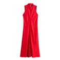 thumbnail image 2 of HH TRAF Vestido de noche de otoño para mujer Vestido de textura de satén de seda ajustado elegante francés Vestido largo sin mangas de temperamento sólido para mujer, 2 of 4