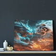 thumbnail image 3 of Naloa Blue Dragon And White Tiger Print Canvas Bathroom Wall Art,Bathroom Wall Art Decoration, Canvas Poster Prints,Decorative Paintings for Living Room, Bathroom, Kids Room, 3 of 6