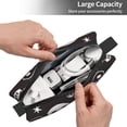 thumbnail image 5 of Portable Storage Bag 7.9×3.5×2.4in Simple Design Convenient Storage And Finishing Bag Light Body Can Be Used As A Cosmetic Bag Storage Bag Weird Skull Head, 5 of 8
