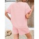 thumbnail image 5 of Conjunto de pijama Tankaneo para mujer a rayas rosa claro, 5 of 6