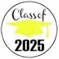 thumbnail image 3 of 48 Class of 2025 Yellow Graduation Envelope Seals Labels Stickers 1.2" Round, 3 of 3