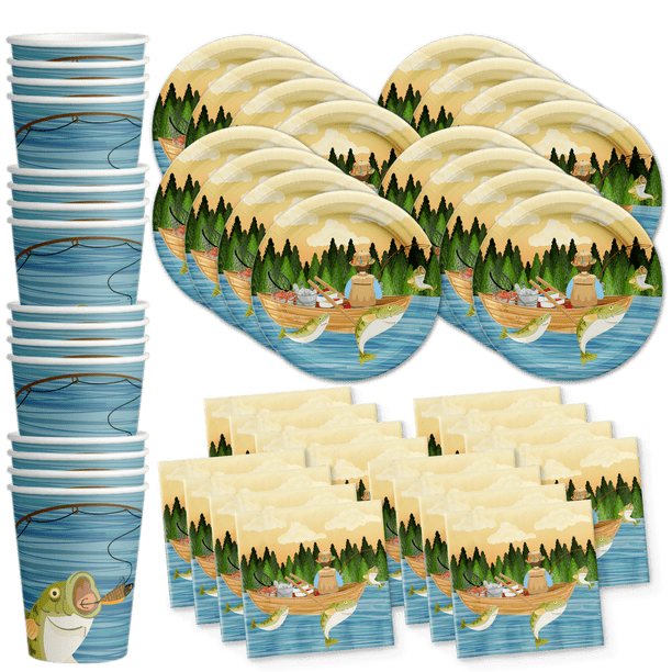 Lizard Themed Birthday Party Supplies Kit For 16 Guests - Plates, Napkins, Cups