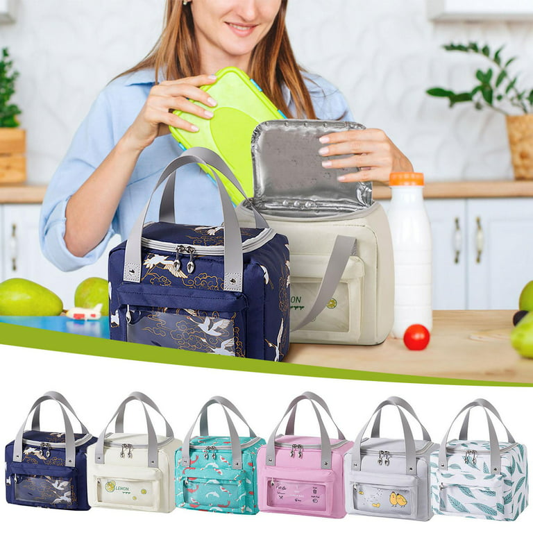 Skycase Lunch Bag,Reusable Lunch Box for Woman Man,Insulated Lunch Box Cooler Tote Bag with Multi-Pocket, Adult Lunch Containers for Office Work