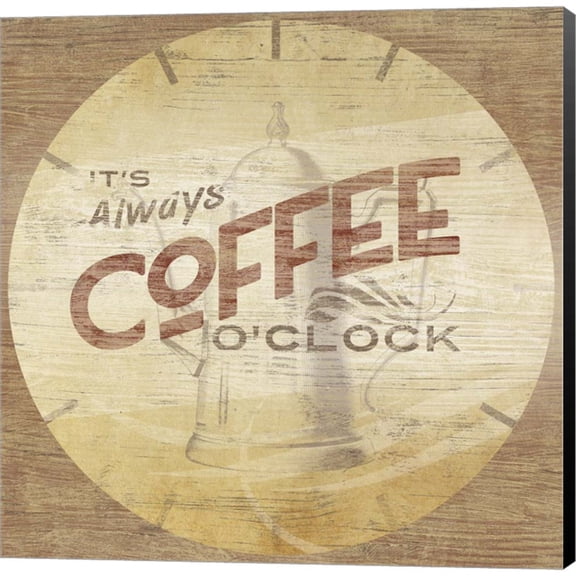 Beverage O'Clock I by June Erica Vess, Canvas Wall Art, 12W x 12H