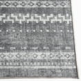 thumbnail image 6 of ReaLife Rugs Machine Washable Printed Moroccan Stripe Gray Eco-friendly Recycled Fiber Area Runner Rug (3' x 5'), 6 of 10