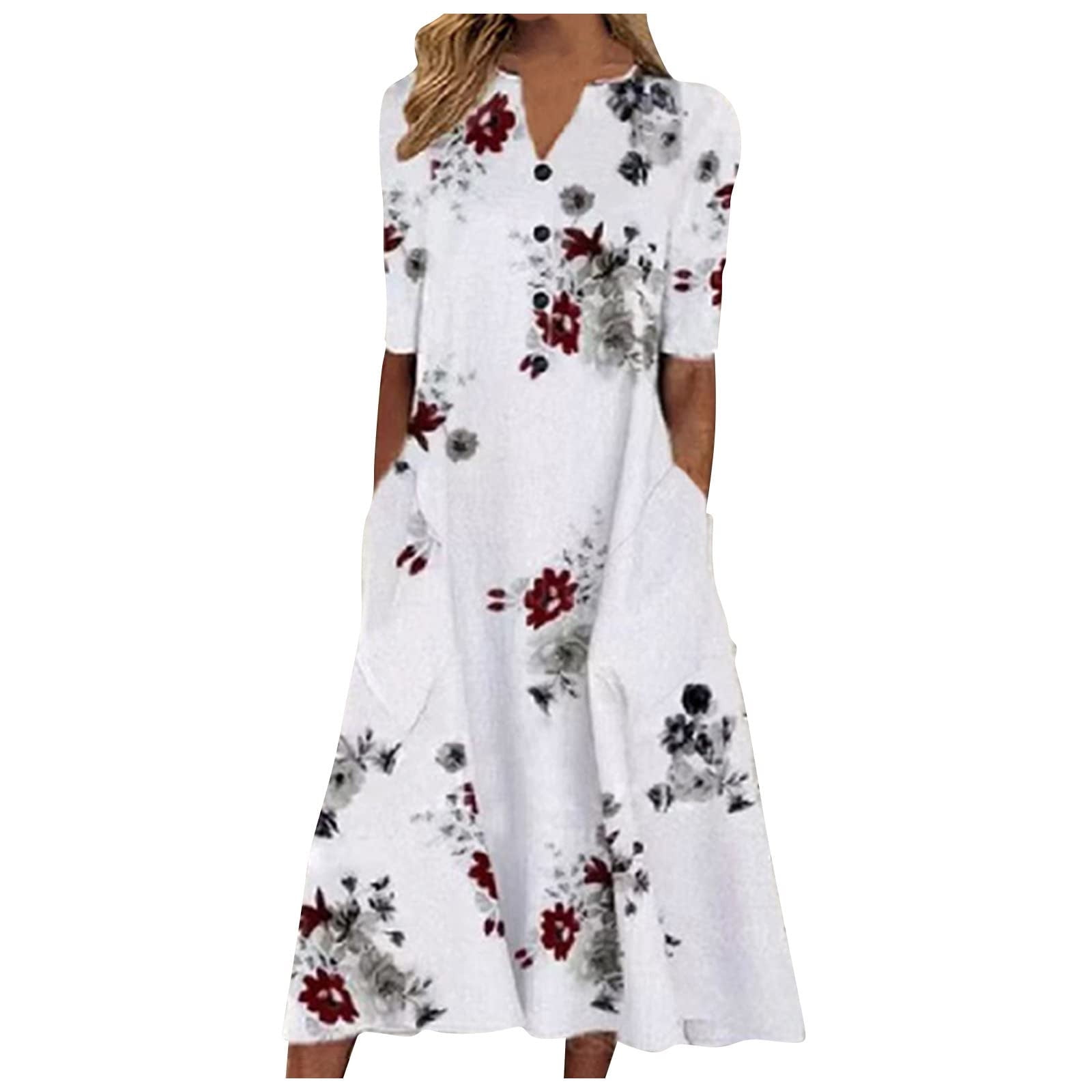 ZQGJB Clearance Spring Summer Dresses for Women 2023 Elegant Plus Size ...