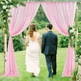 thumbnail image 5 of Wedding Background Decoration Fabric Screen For Whith Indoor Arch Outdoor Translucent Backdrop Curtain, 5 of 10