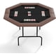 thumbnail image 1 of 8-player octagon foldable poker mesa: locking collapsible legs & 8 cup holders para texas holdem y blackjack home games, 1 of 8
